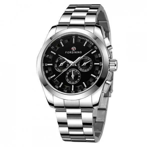 Чоловічий наручний годинник Forsining Walker Steel - фото 4