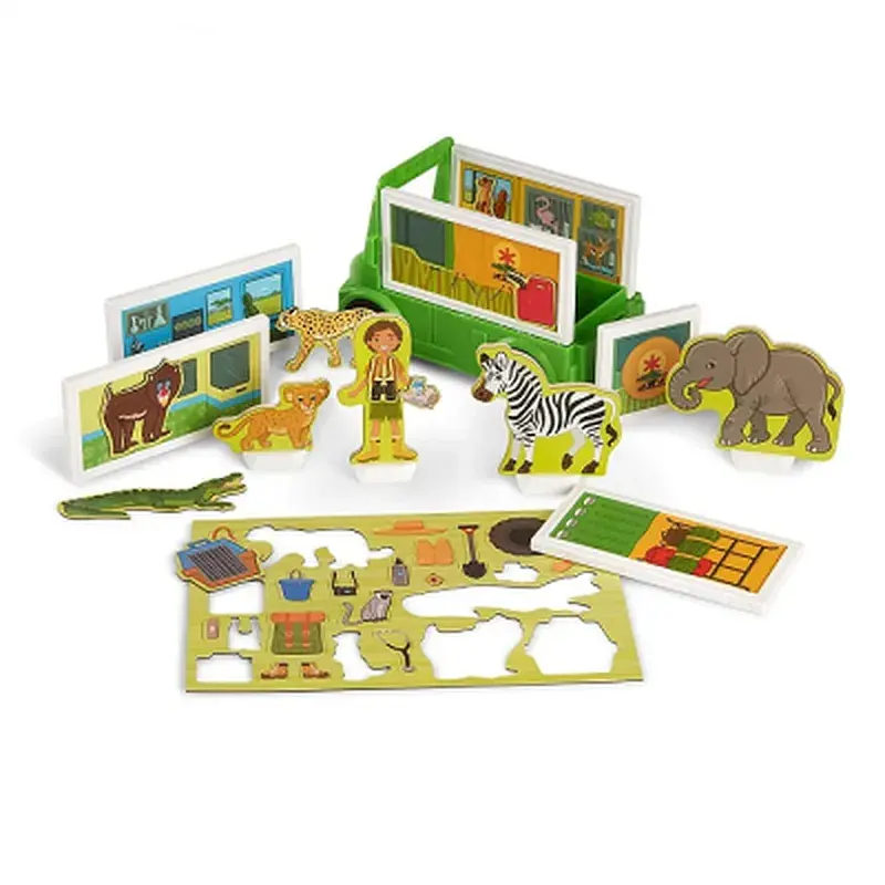 Ігровий набір Melissa&Doug магнітний Сафарі - рятувальна машина (MD30666) - фото 2