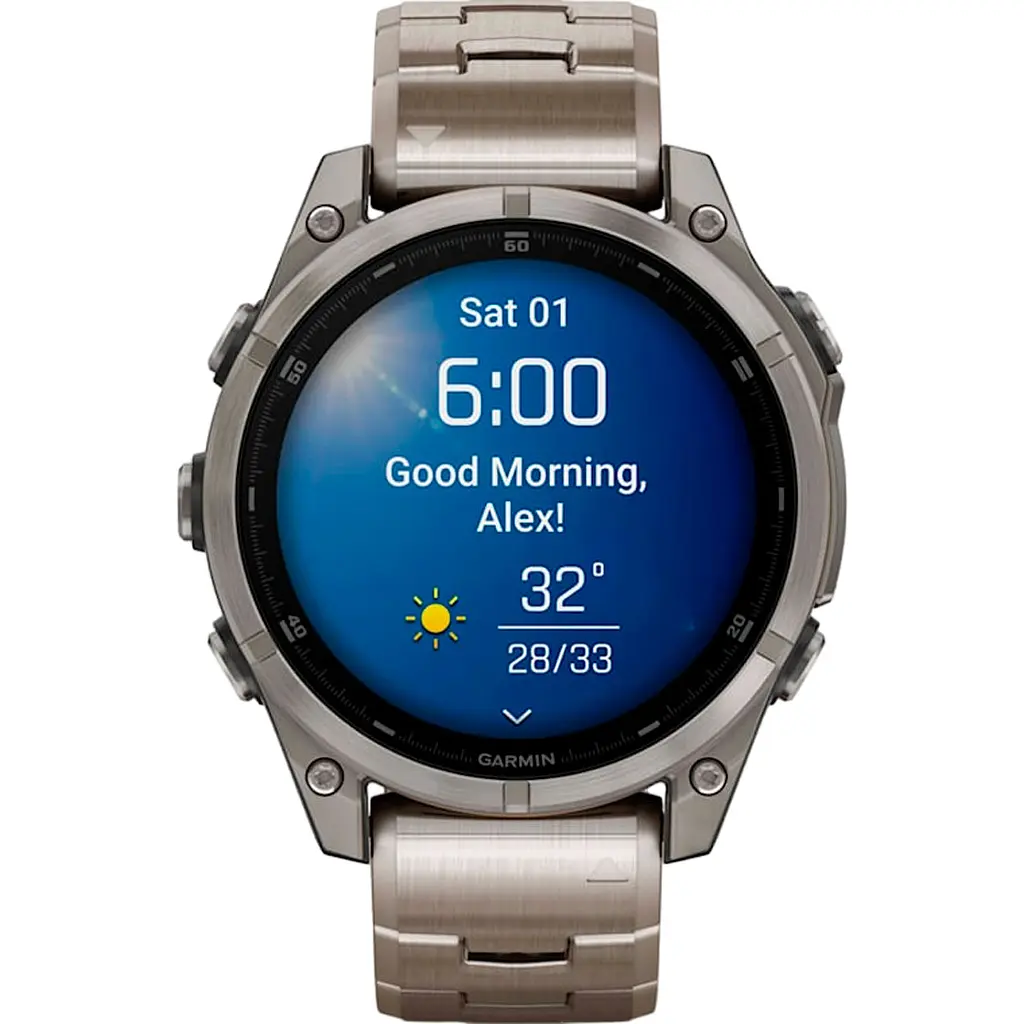 Смарт-часы Garmin Fenix 8 AMOLED Sapphire 47mm Titanium with Vented Titanium Bracelet [010-02904-40] [115090] - фото 2