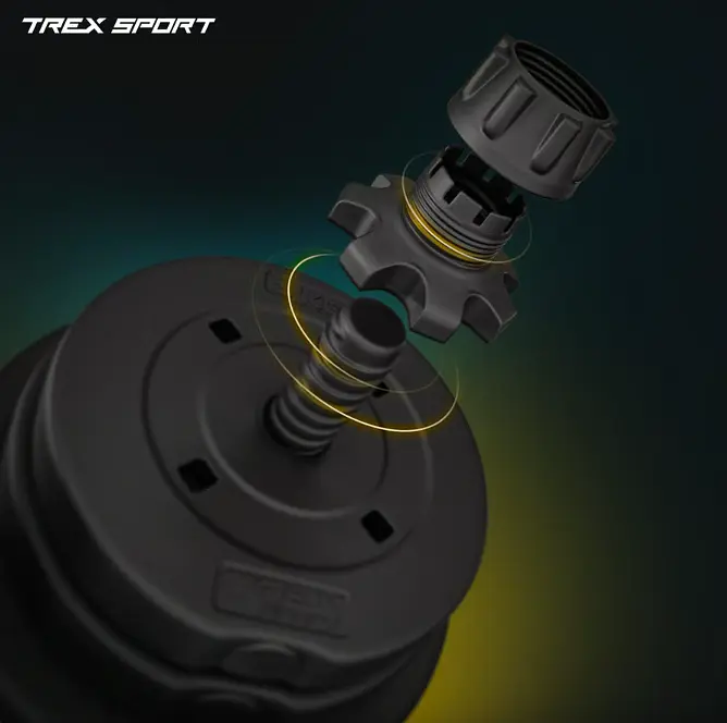 Гантелі композитні TREX Sport TX-010SK 2х10кг - фото 5