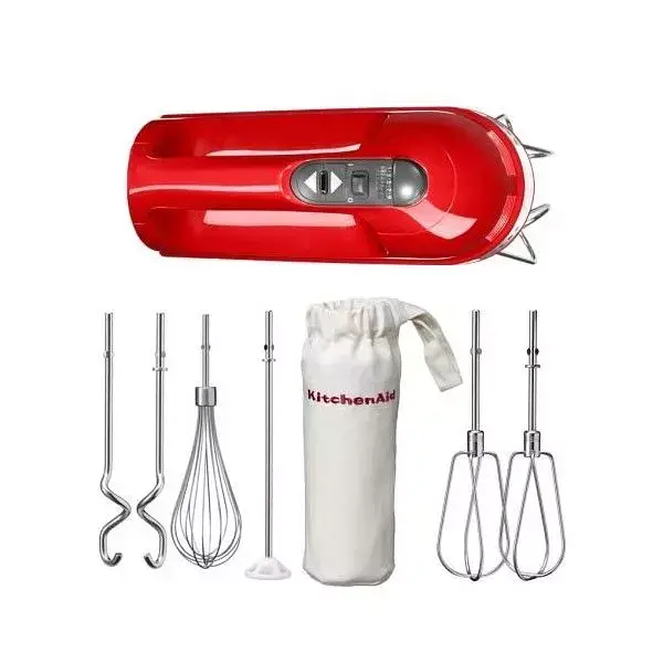 Міксер KitchenAid 5KHM9212EER ручний 9 швидкостей червоний - фото 6