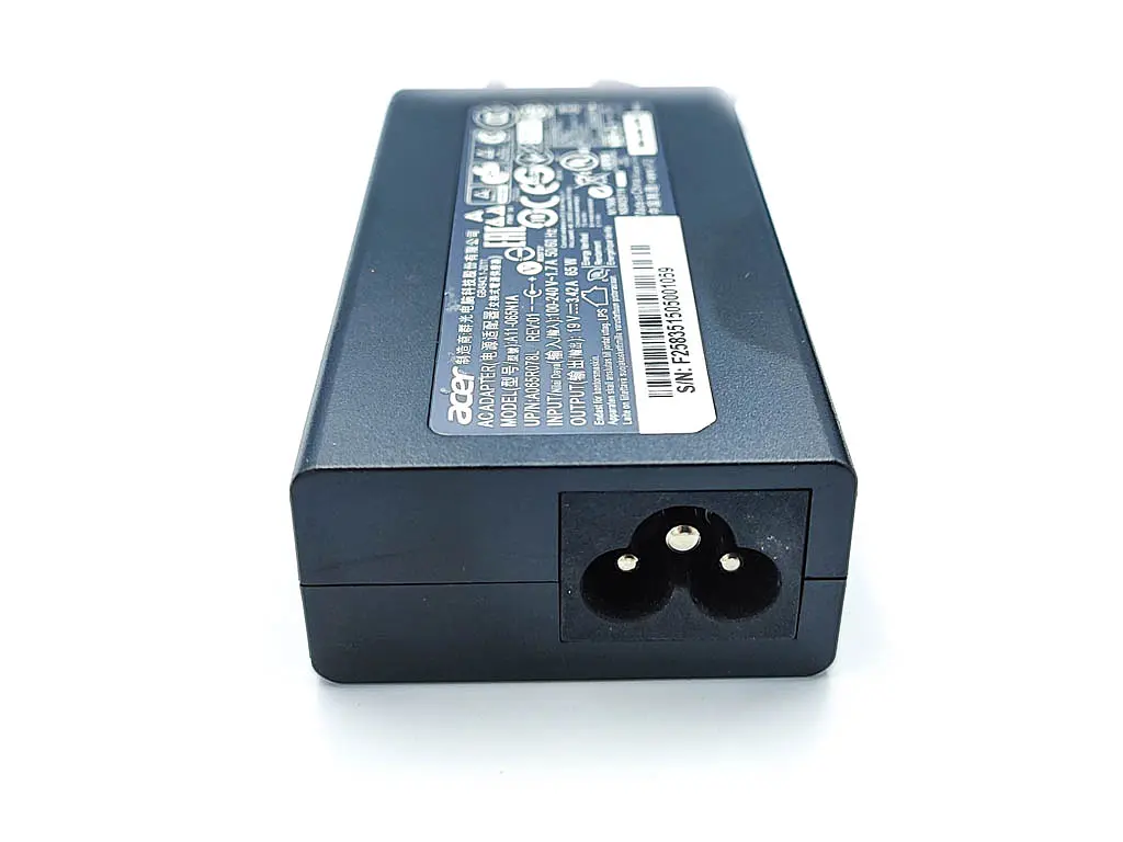Блок живлення для Acer S5-391, S7-392, S7-393, S7-191 (19V 3.42A 65W (3.0x1.1)) Black (без кабелю) - фото 3