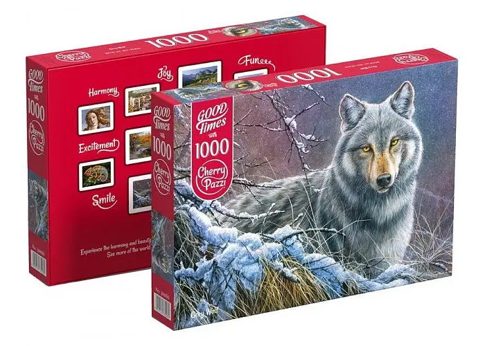 Пазл CherryPazzi Сірий вовк 1000 ел. (30080) - фото 3