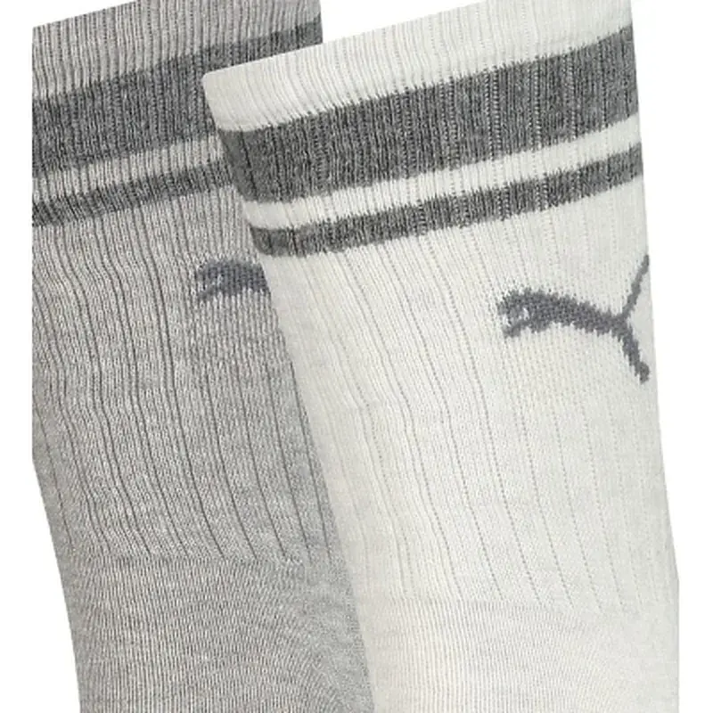 Шкарпетки Puma Crew Heritage Stripe Unisex 261058001-002 світло-сірий 43-46 (8718824801063) - фото 2