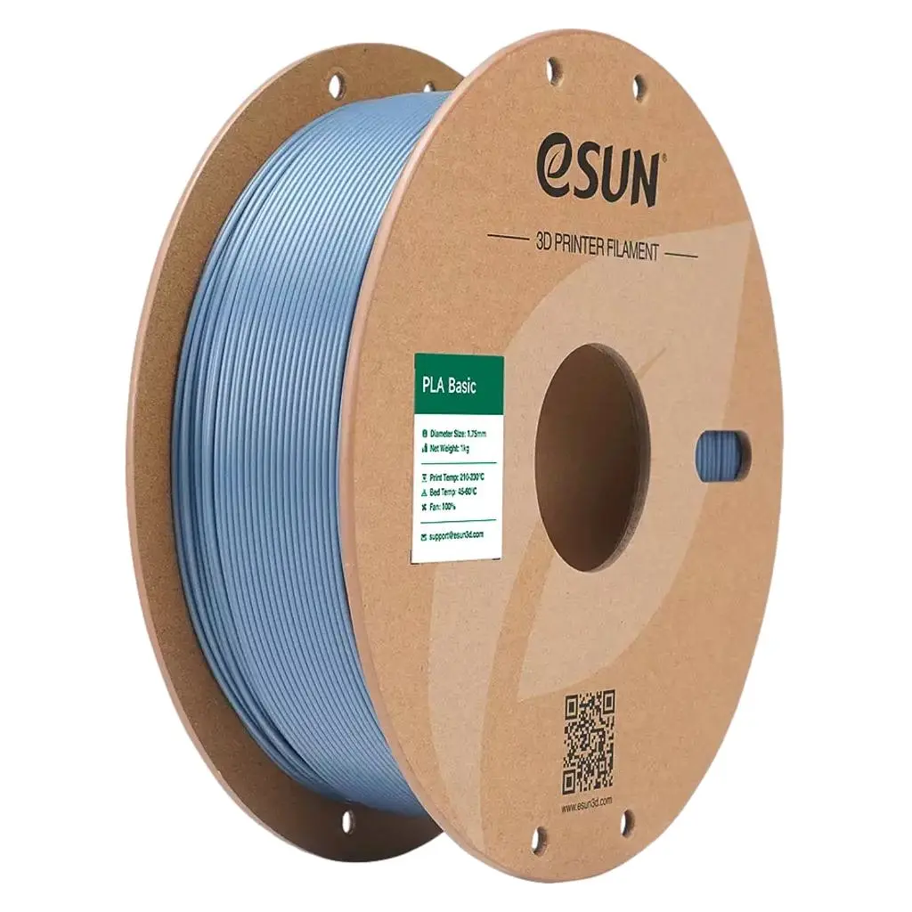Пластик для 3D-принтера eSUN PLA BASIC 1,75mm 1kg GREY, LIGHT (PLA-BASIC175Q-H1P1)
