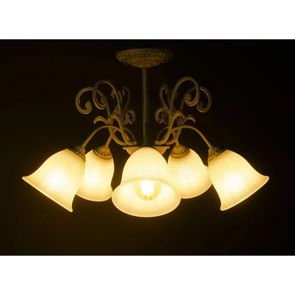 Класична люстра Brille BKL-691S/5 E14 WT+SL - фото 4