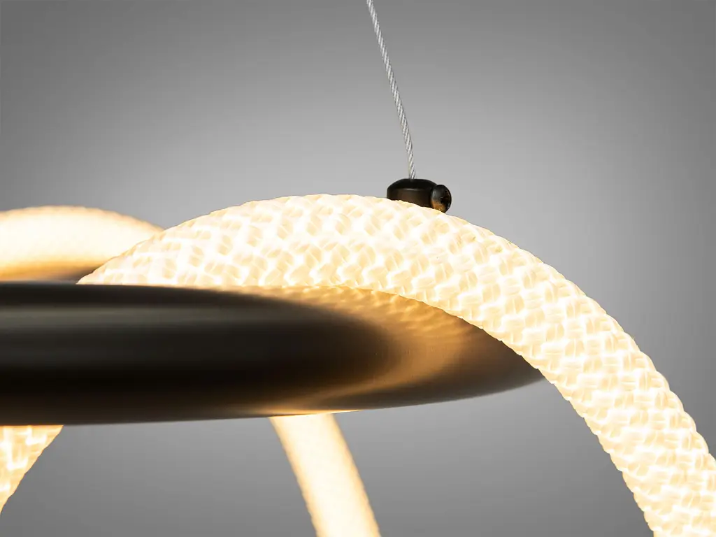 Сучасна світлодіодна люстра для офісу з серії "Роуплайт", 32Вт - фото 4