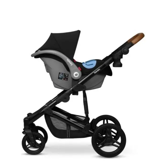 Коляска Lionelo 3 в 1 Mari Tour Black Onyx, черная (LO-MARI TOUR 3IN1 BLACK ONYX) - фото 6