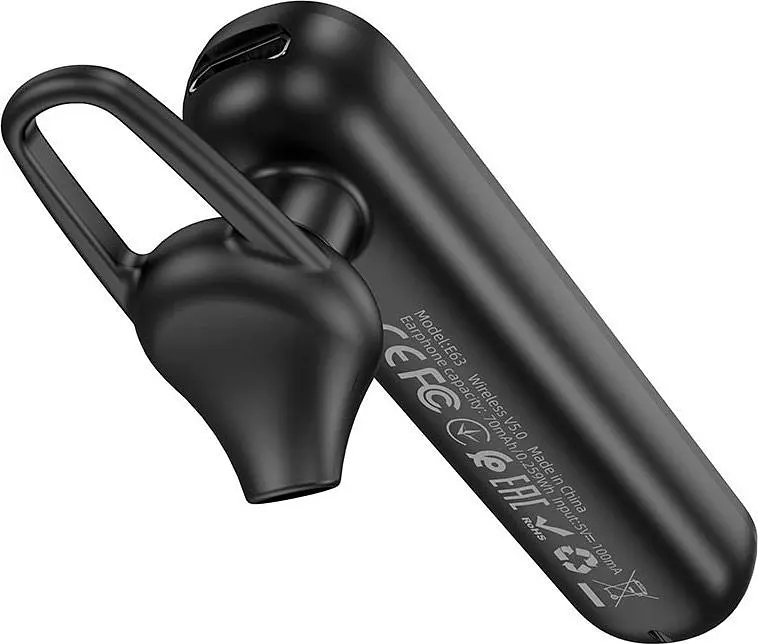 Bluetooth-гарнітура Hoco E63 Diamond Bluetooth Headset Black (758873) [77490] - фото 3