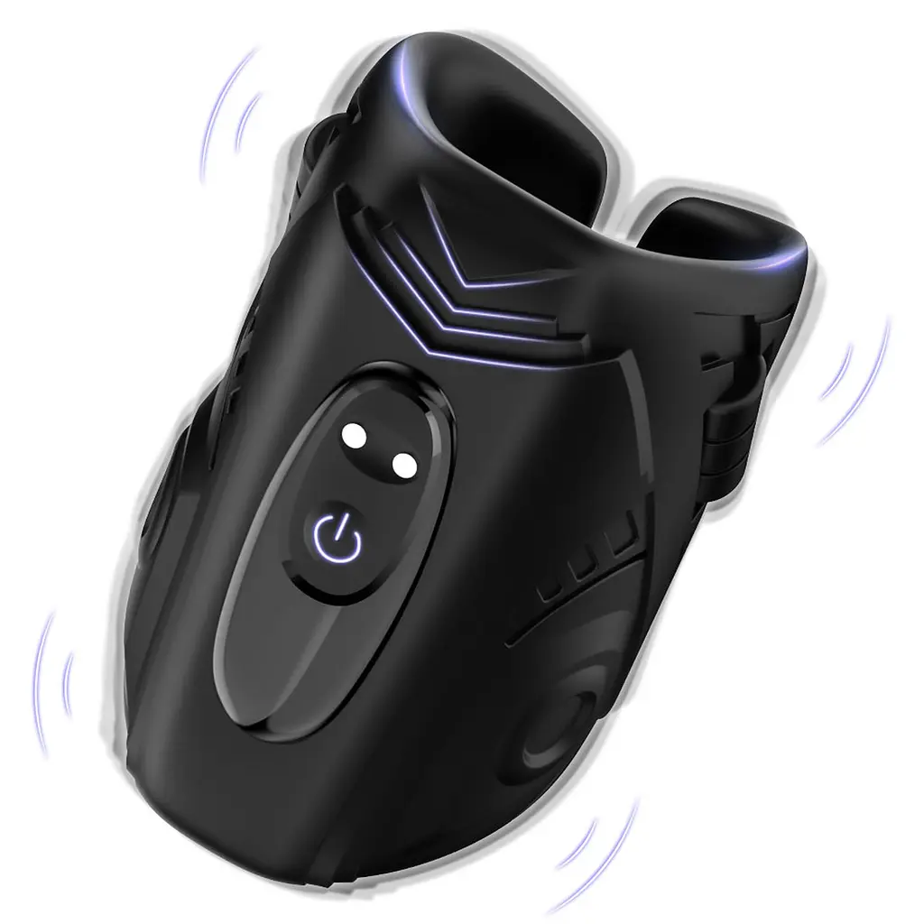 Насадка на пеніс Mechwarrior Black, 9 vibration functions Boss Series 52-00094 100567