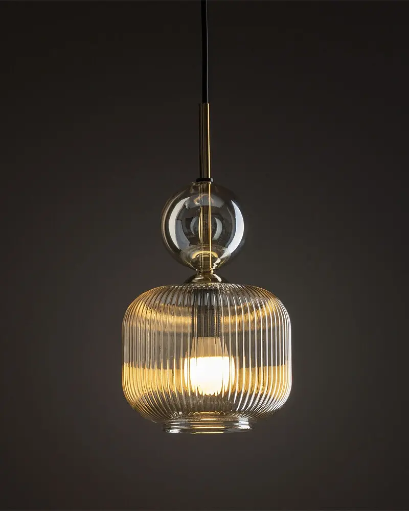 Подвесной светильник, люстра TK Lighting 11038 Sophia E14 1x10W IP20 янтарный - фото 2
