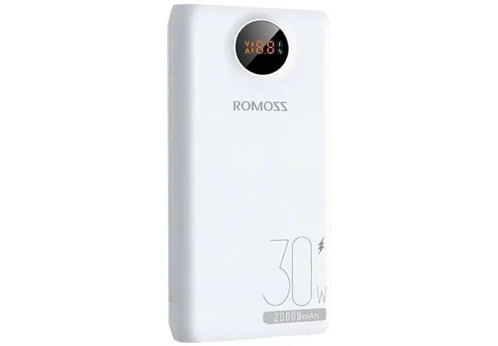 Зовнішній акумулятор Romoss SW20SPro 20000mAh 30W (PSW20-392-1133H) білий - фото 2