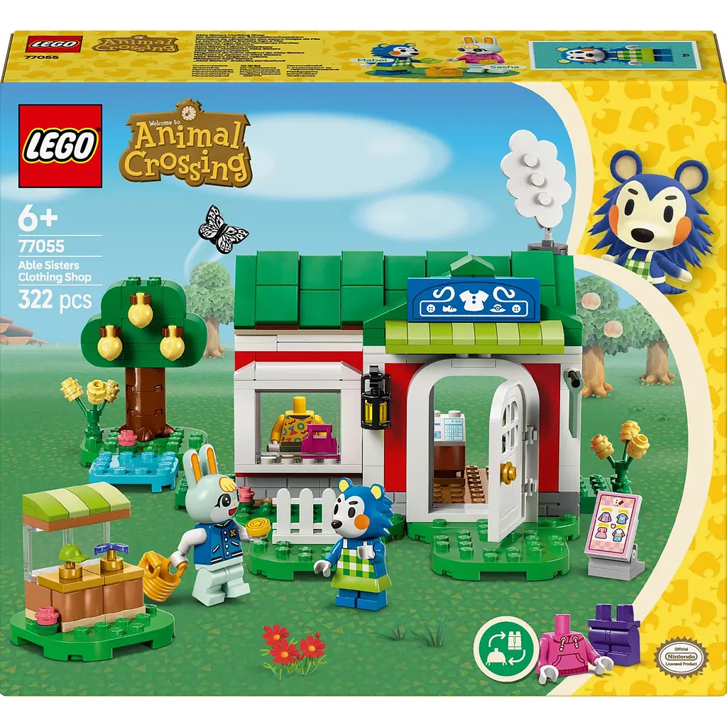 Конструктор LEGO Animal Crossing Крамниця одягу, що належить Able Sisters 322 деталей (77055) - фото 3