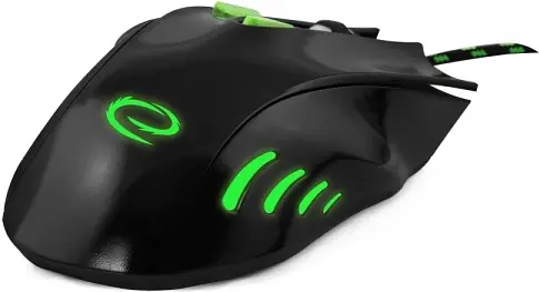 Миша Esperanza MX401 Hawk USB black green (EGM401KG) - фото 3