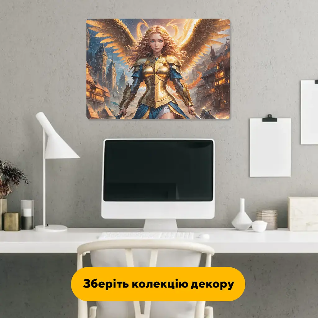 Пазл деревяний Аніме Феєричні Крила, А5, Картонна коробка 35 елементів - фото 6