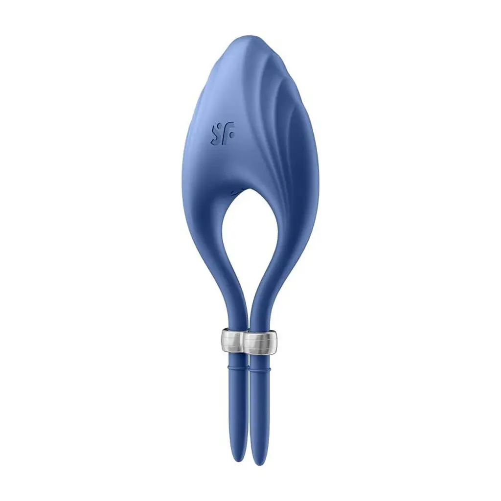 Ерекційне кільце Satisfyer Duelist Ring Vibrato 14.2 см синій - фото 2