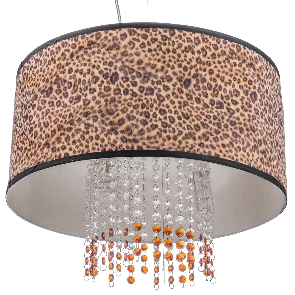 Люстра подвесная Brille прованс с абажуром E14 60W CH (BL-092S/3) - фото 3