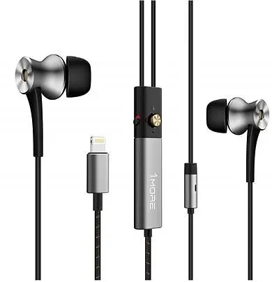 Наушники 1MORE Dual Driver Lightning ANC Mic Gray (E1004-GRAY) - фото 2
