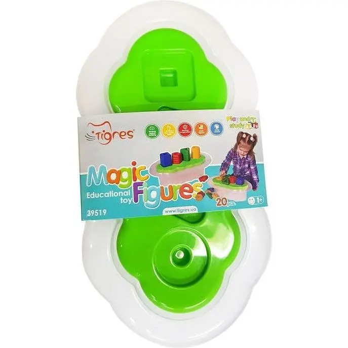 Сортер Tigres Магічні фігурки 20 елементів зелений (39519) - фото 2