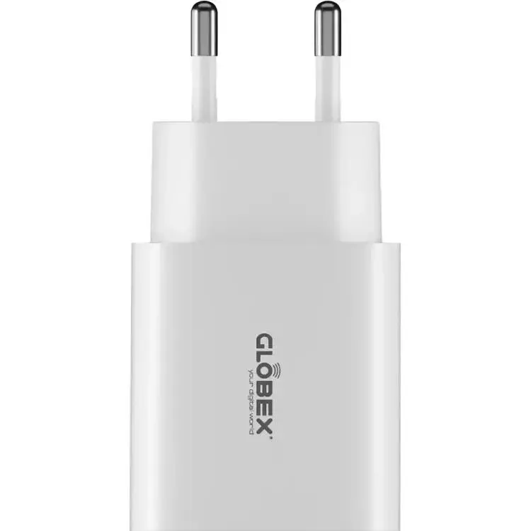 МЗП блочок 12W 2USB-A 12WAC white Globex UA UCRF