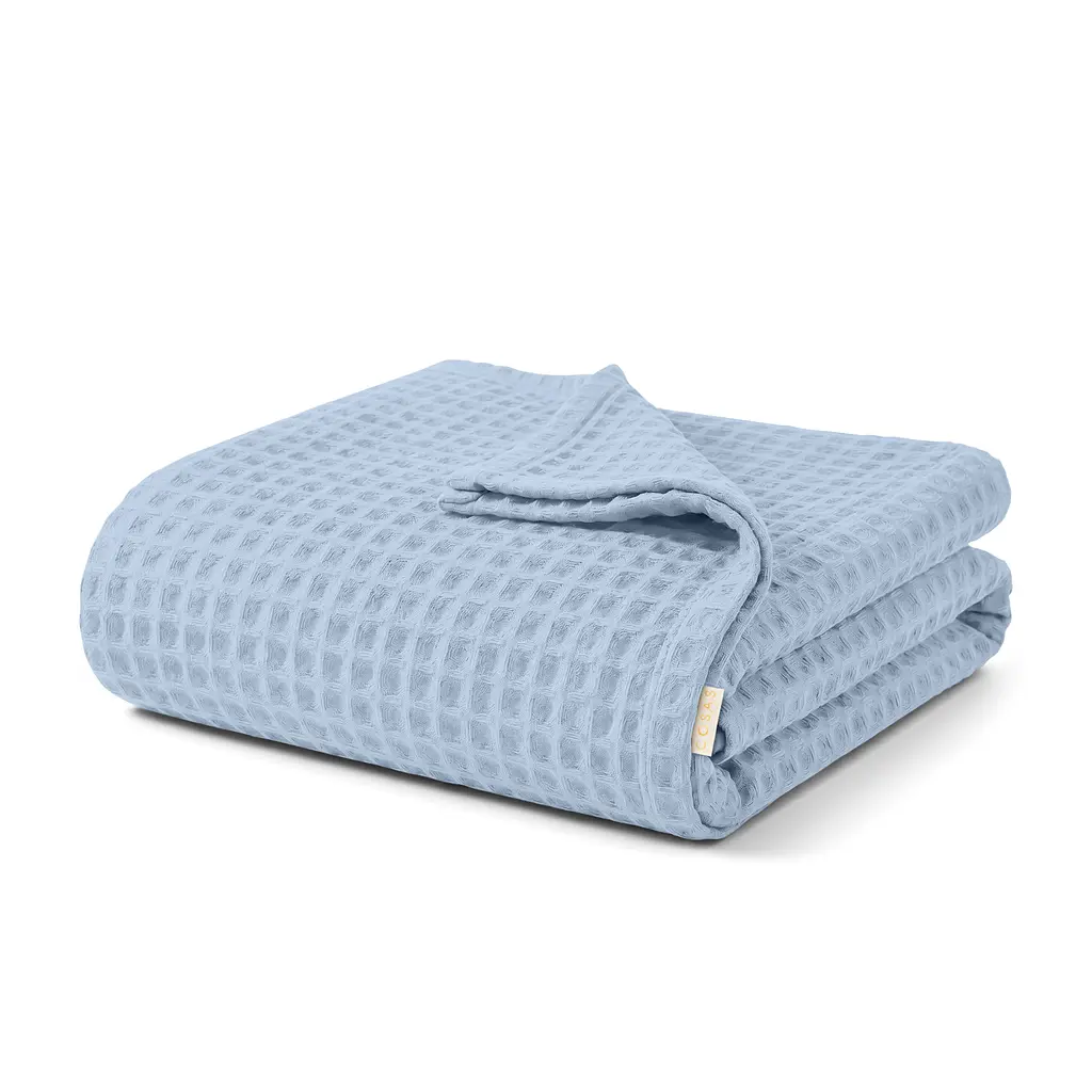 Плед-покривало Cosas Greek Waffle Skyey вафельне 75х95 см (Blanket_41Skyey_GreekWaffle_75x95)