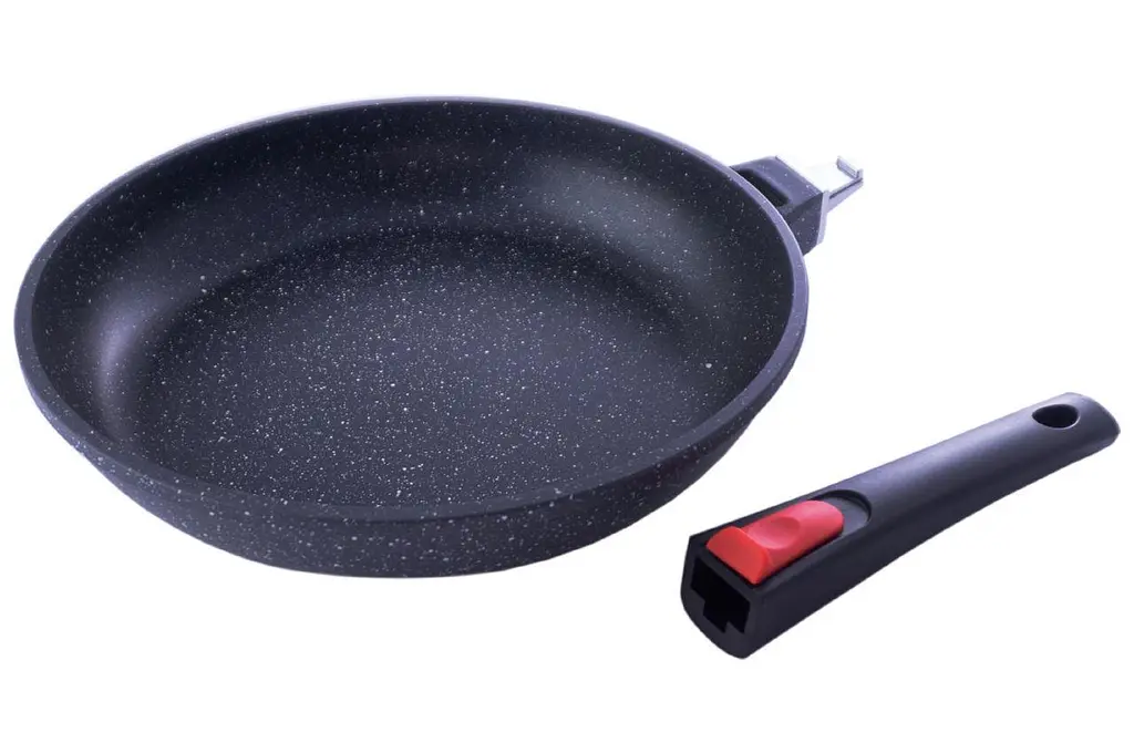 Сковорода антипригарна Maestro MR-4928 28 см Granite литий алюміній ручка, що знімається - фото 5