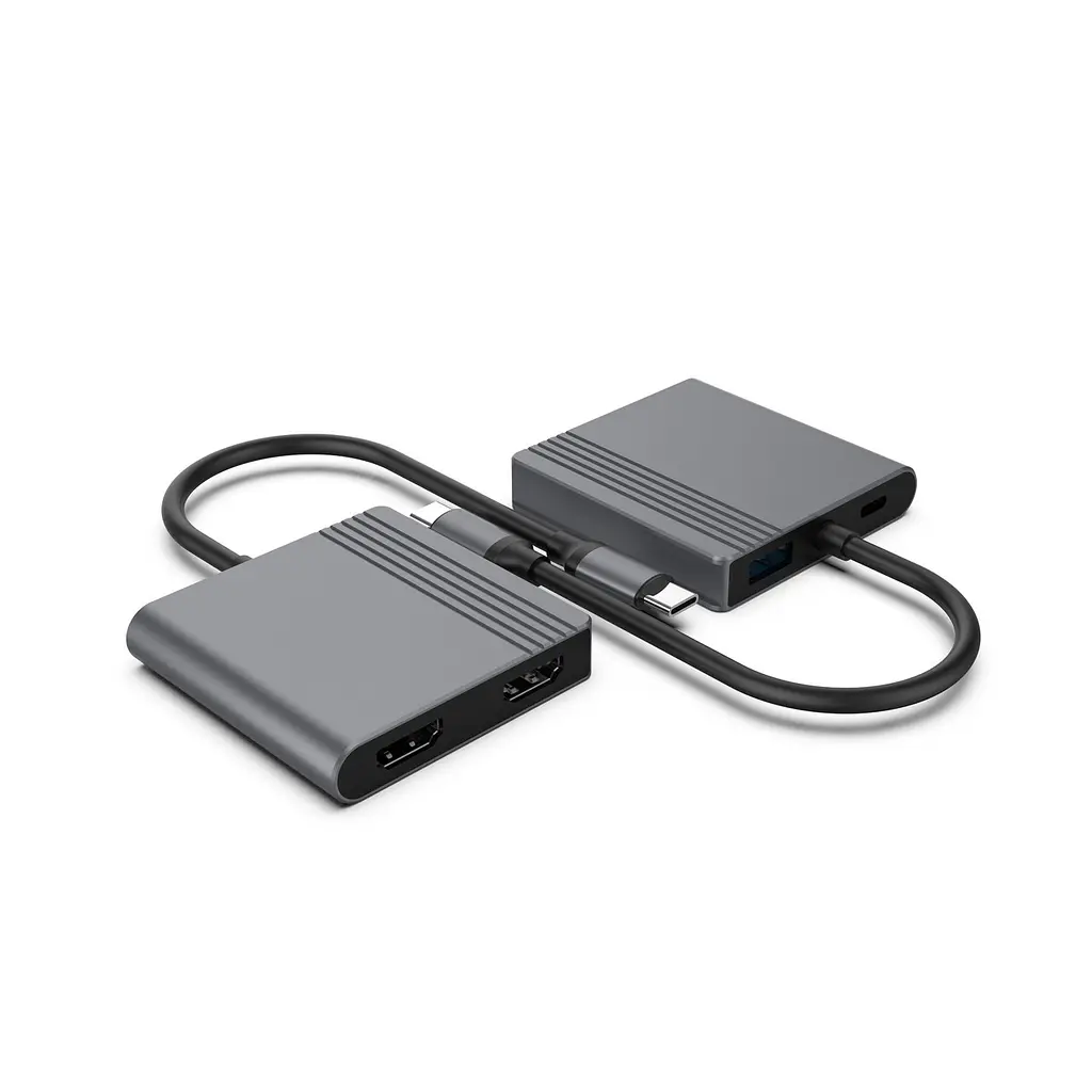 Док-станція Cablexpert USB-C 3-в-1 (A-CM-COMBO3-04) - фото 4