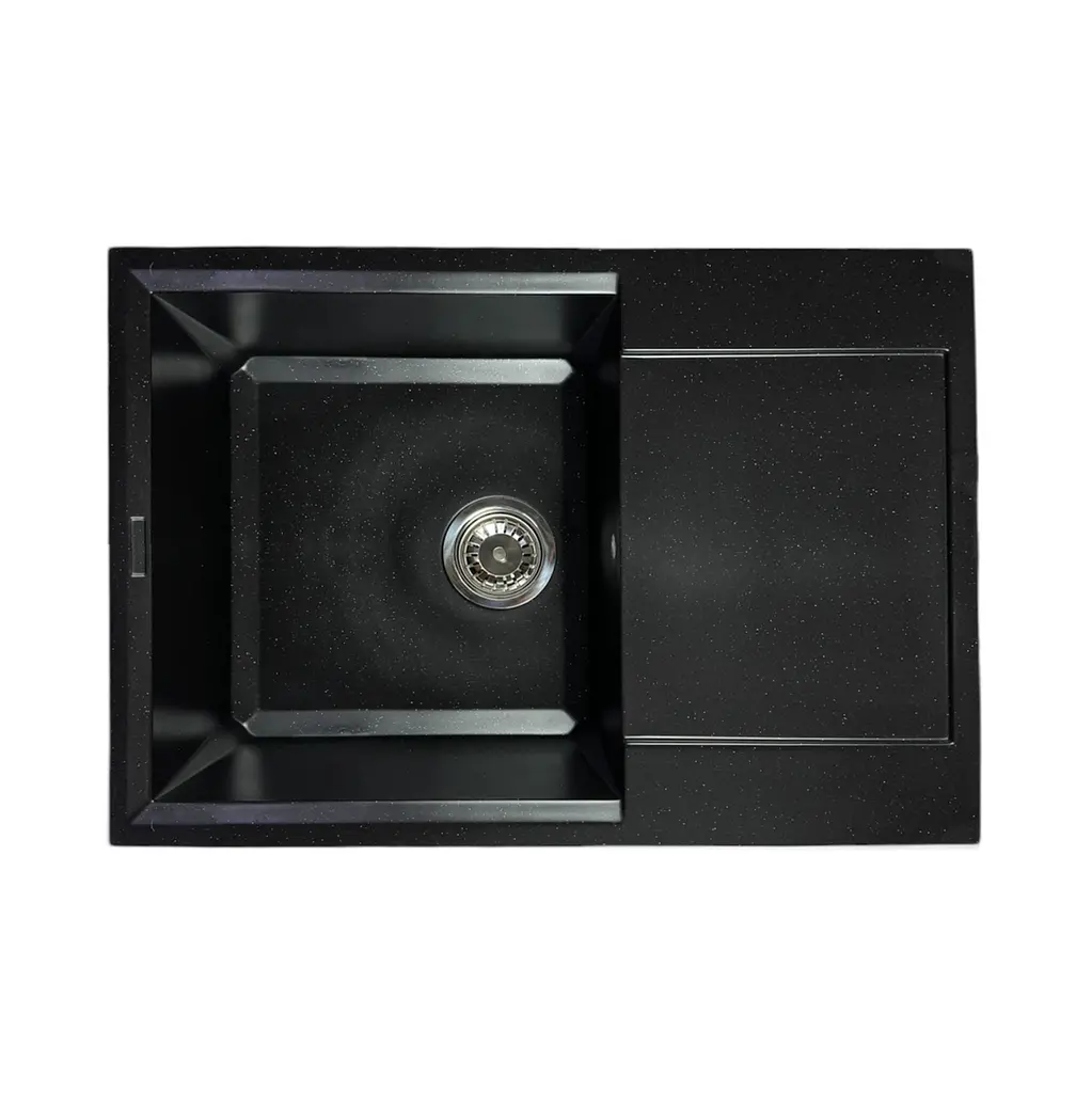 Кухонная мойка Adamant Horizon Medium 700x500x230 чорный металик 000000000000, Черный - фото 2