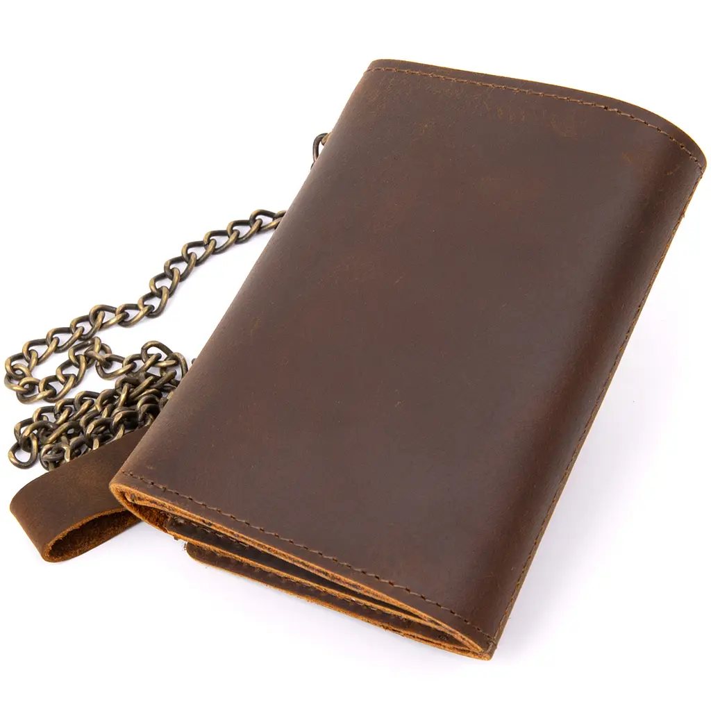 Портмоне унісекс з ланцюжком матове Vintage 11х8х2,2 см acs0016976 - фото 2