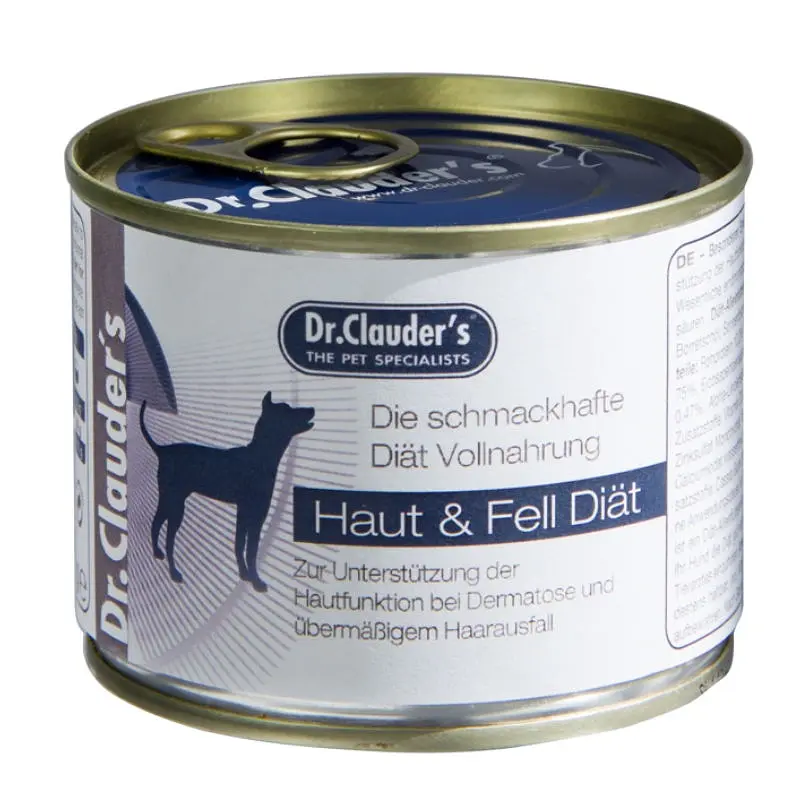 Вологий дієтичний корм для собак Dr.Clauder's Special Diet FSD Fur & Skin для підтримки функції шкіри при дерматитах та надмірному випаданні шерсті
