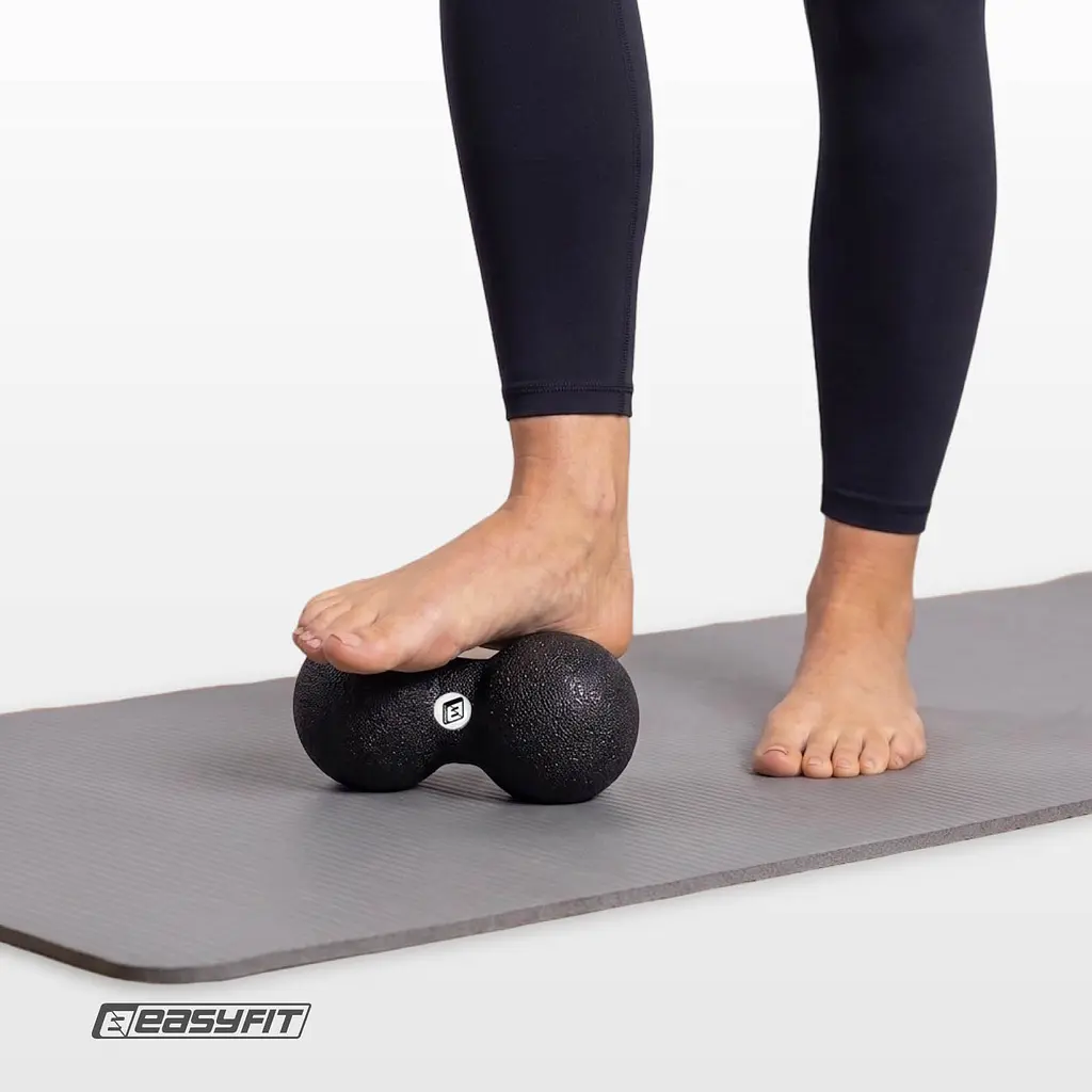 Масажний м'ячик подвійний EasyFit EPP DuoBall 16x8 см - фото 5