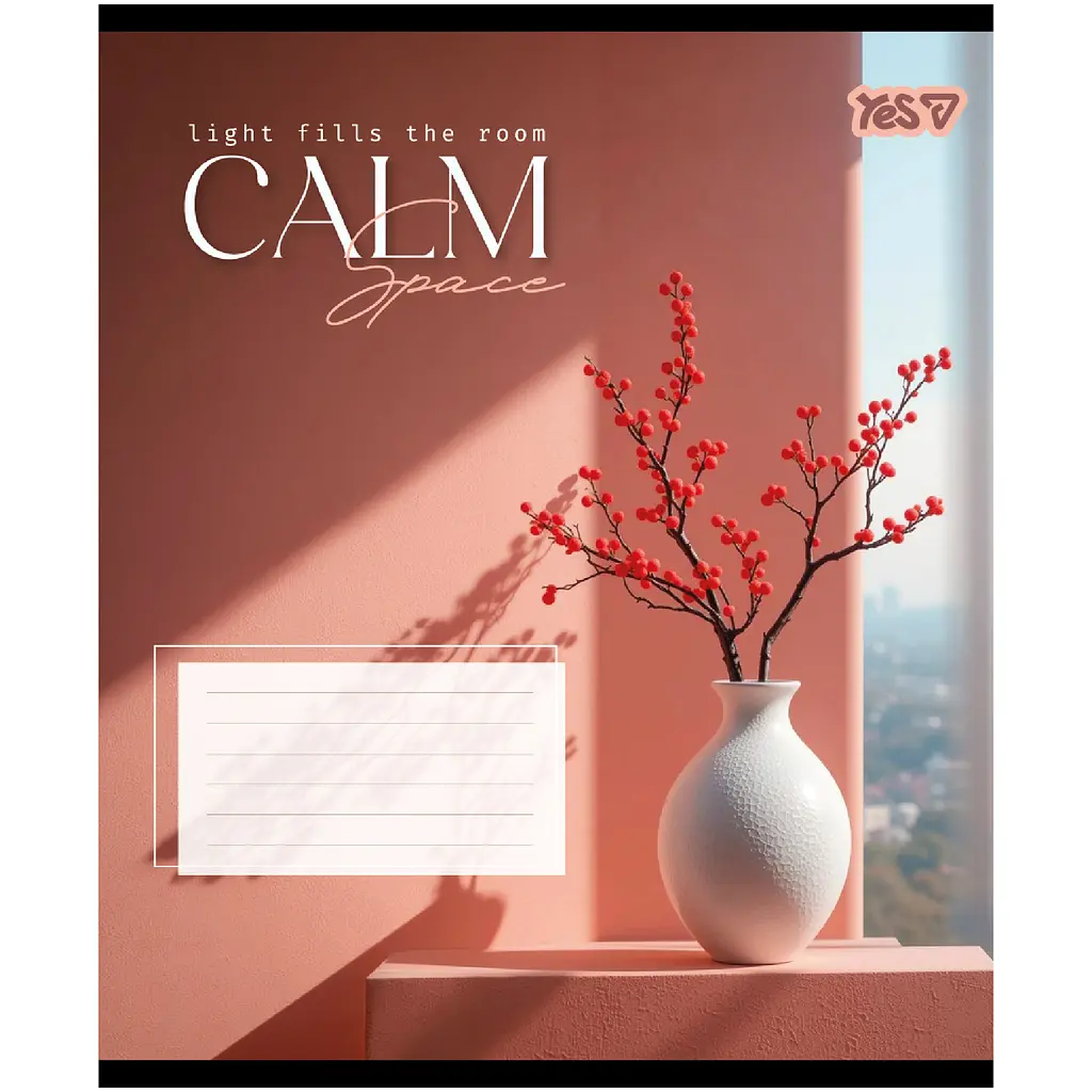 Зошит шкільний Yes Calm space А5 24 аркушів клітинка 20 шт. (769104) - фото 2