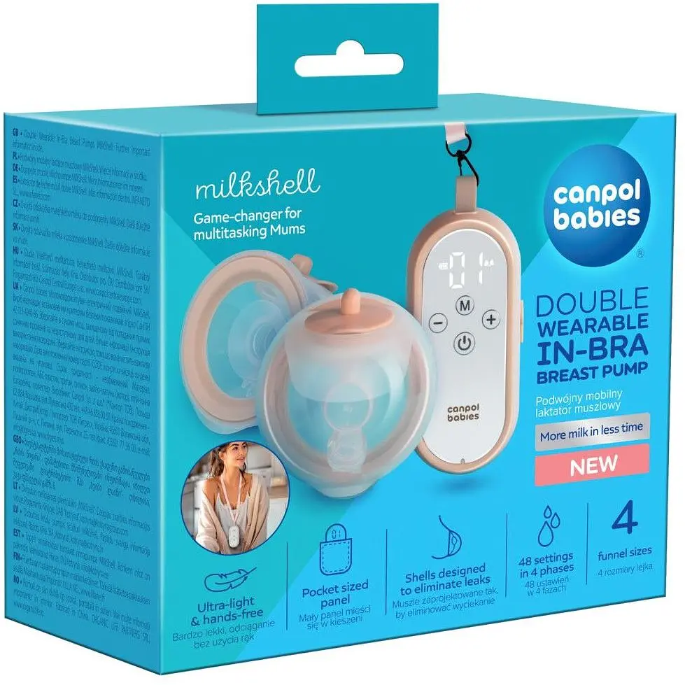 Молоковідсмоктувач подвійний Canpol babies MilkShell мобільний (20/106) - фото 2