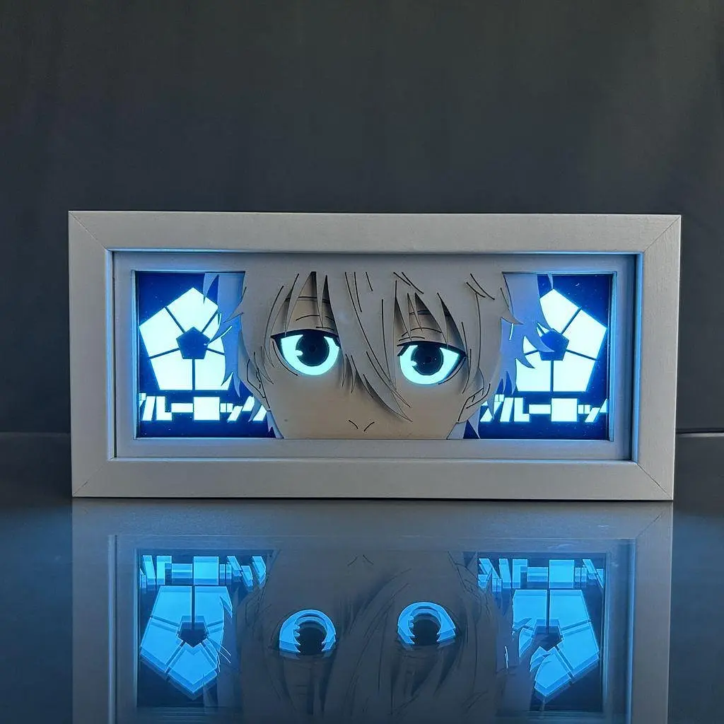 Світильник нічник 3D Синя в'язниця: Блю Лок Сейширо Нагі Blue Lock Seishiro Nagi 20 см NL3D BL SN - фото 2
