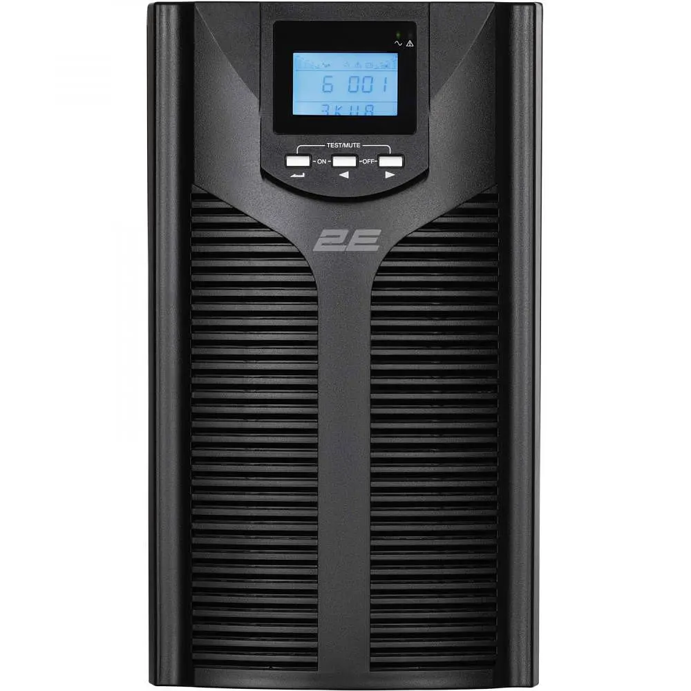 ДБЖ безперервної дії (Online) 2E OD3000, 3000VA/2700W, LCD, USB, USB, 3xSchuko (2E-OD3000) - фото 3