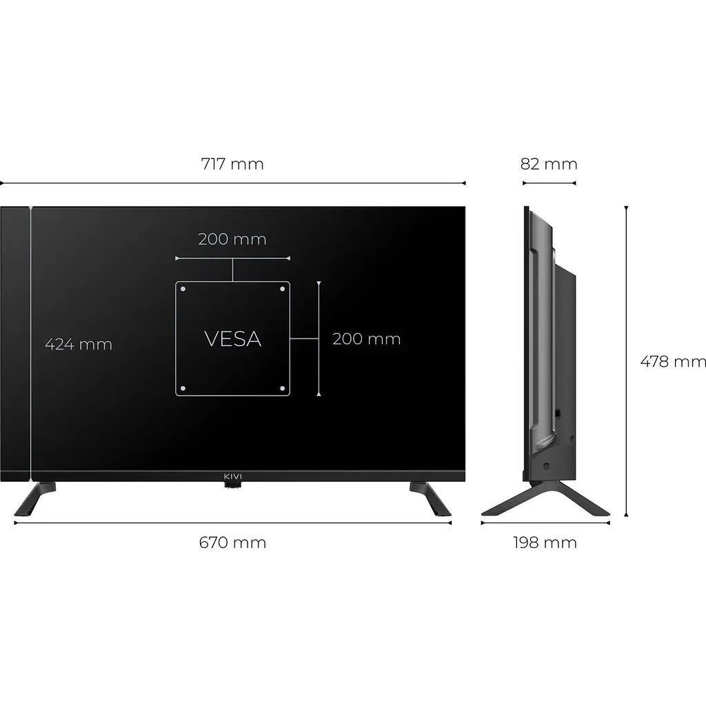 Телевізор Kivi H820KB 32` HD QLED (32H820KB) [174536] - фото 6