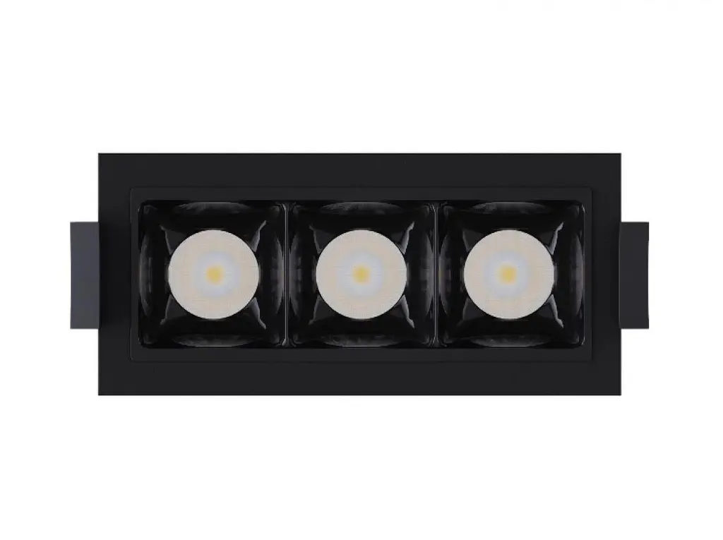 Светильник точечный врезной KLOODI KD-POINT 3X2 6W 4K BK - фото 3
