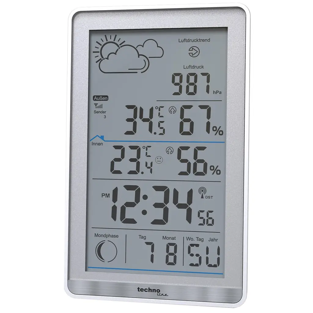 Метеостанція Technoline WS9218 Silver (WS9218) - фото 5