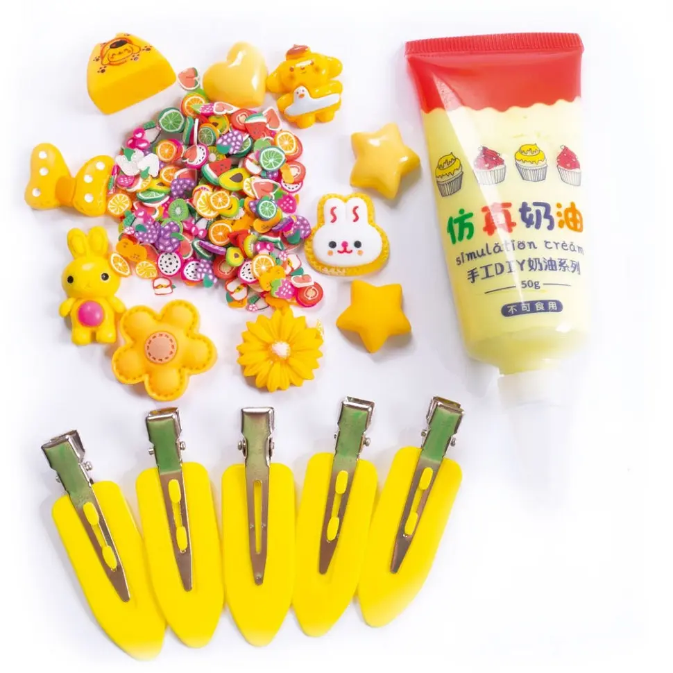 Дитячий набір для творчості "Заколки своїми руками" Vladi Toys VT4600-02 жовтий - фото 2