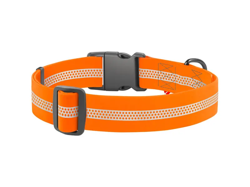 Ошейник для животных WAUDOG Waterproof пластиковый фастекс XXL Ш 40 мм Д 46-70 см оранжевый (25104) - фото 2