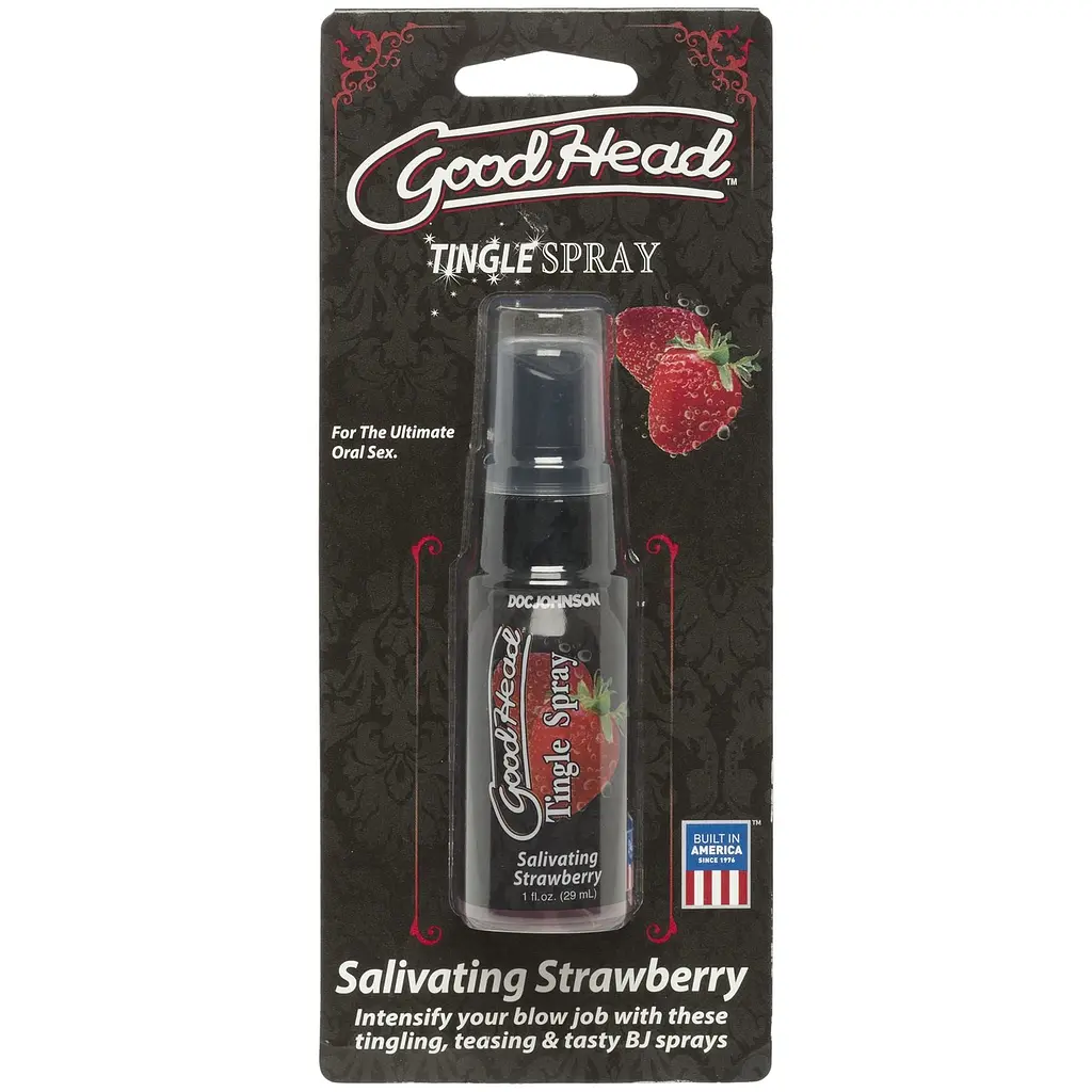 Спрей для мінету Doc Johnson GoodHead Tingle Spray - Strawberry (29 мл) із стимулювальним ефектом - фото 2