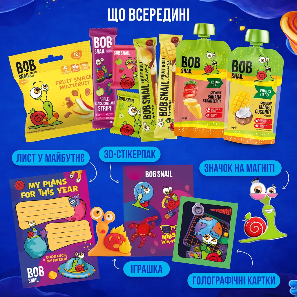 Подарунковий бокс Bob Snail Кафе – капсула з іграшкою та стікером 324 г - фото 4