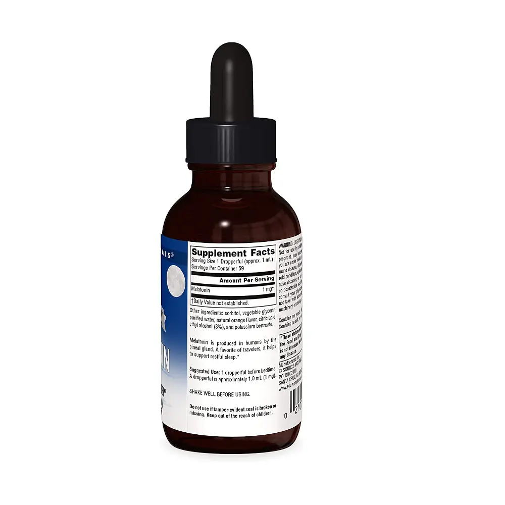 Натуральная добавка Source Naturals Sleep Science Melatonin, 59 мл - Лимон - фото 2