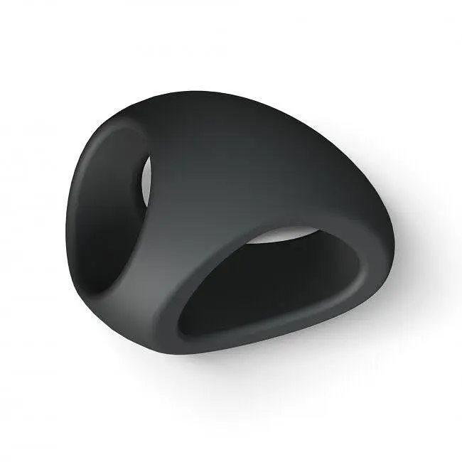 Ерекційне кільце Love To Love Flux Ring подвійне Black Onyx - фото 6