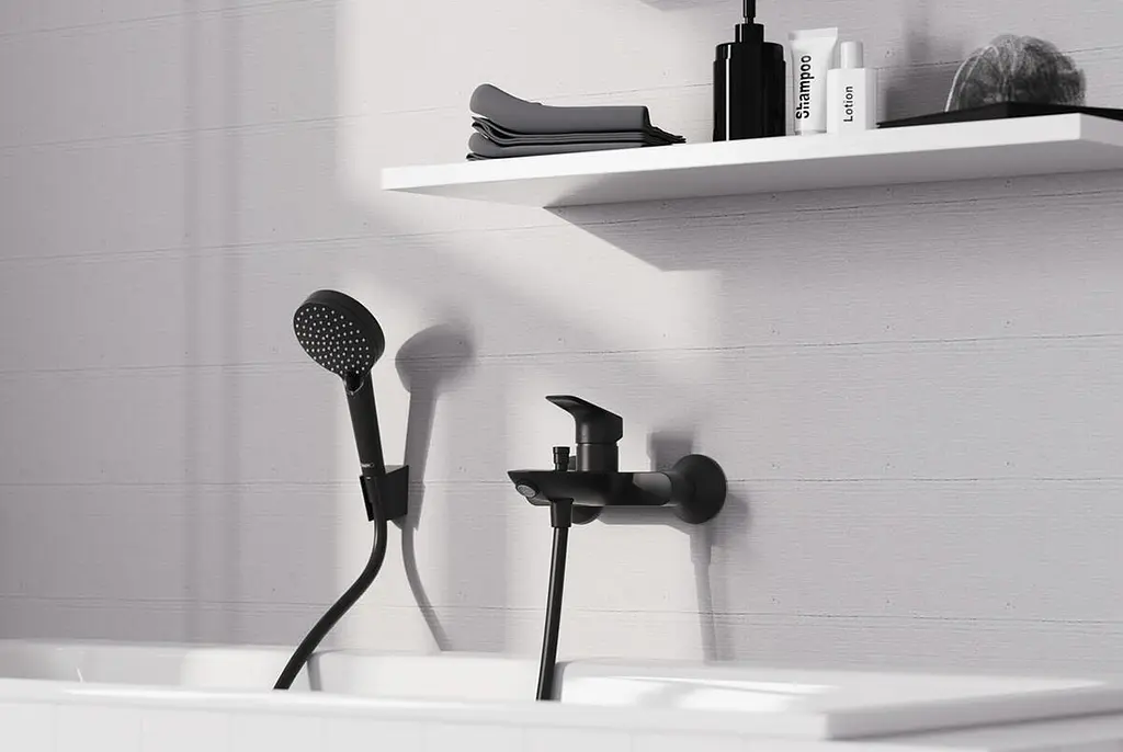 Змішувач для ванни Hansgrohe Logis matt black 71400670 - фото 2
