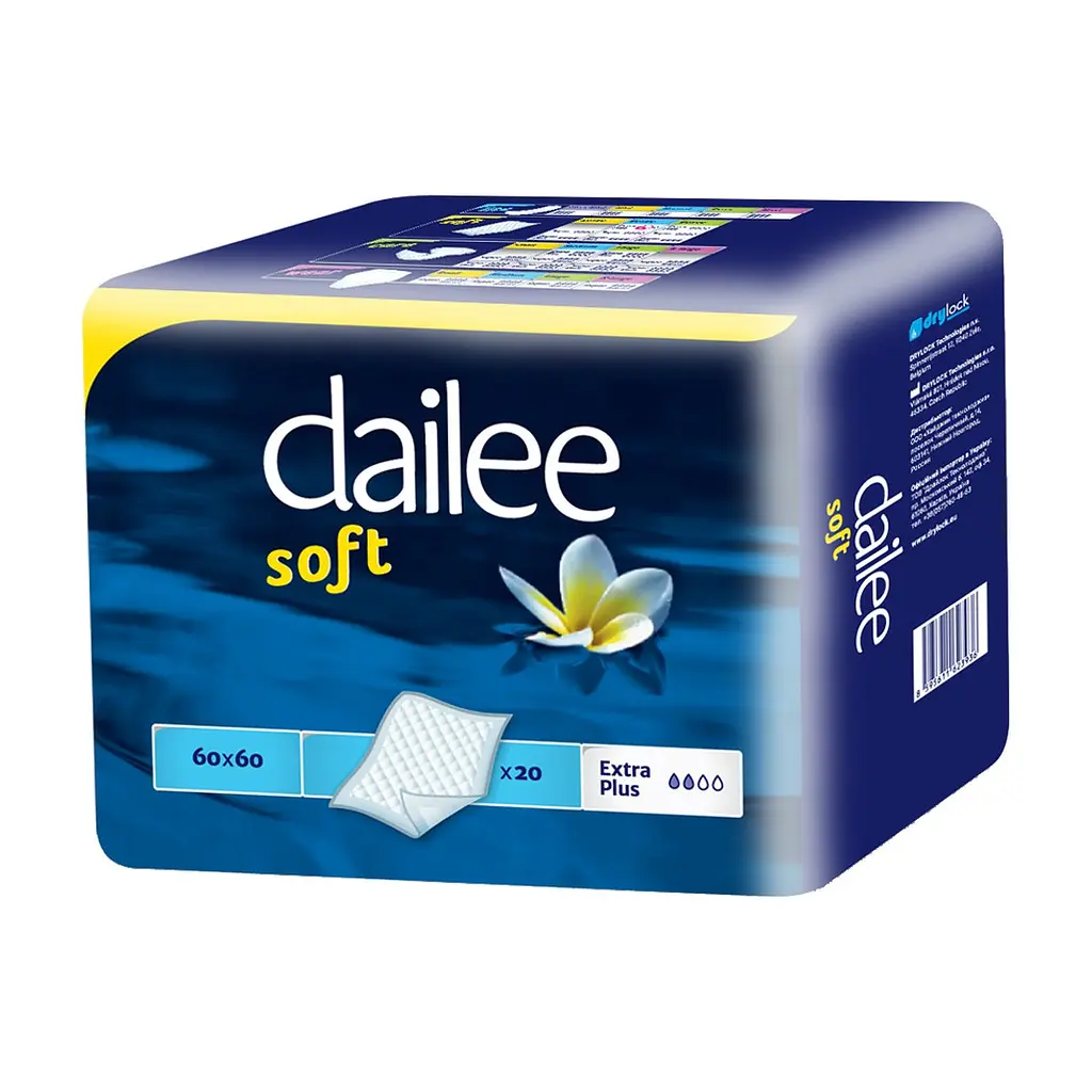 Пелюшки для малюків Dailee Soft 60х60 см 20 шт (8595611623936)