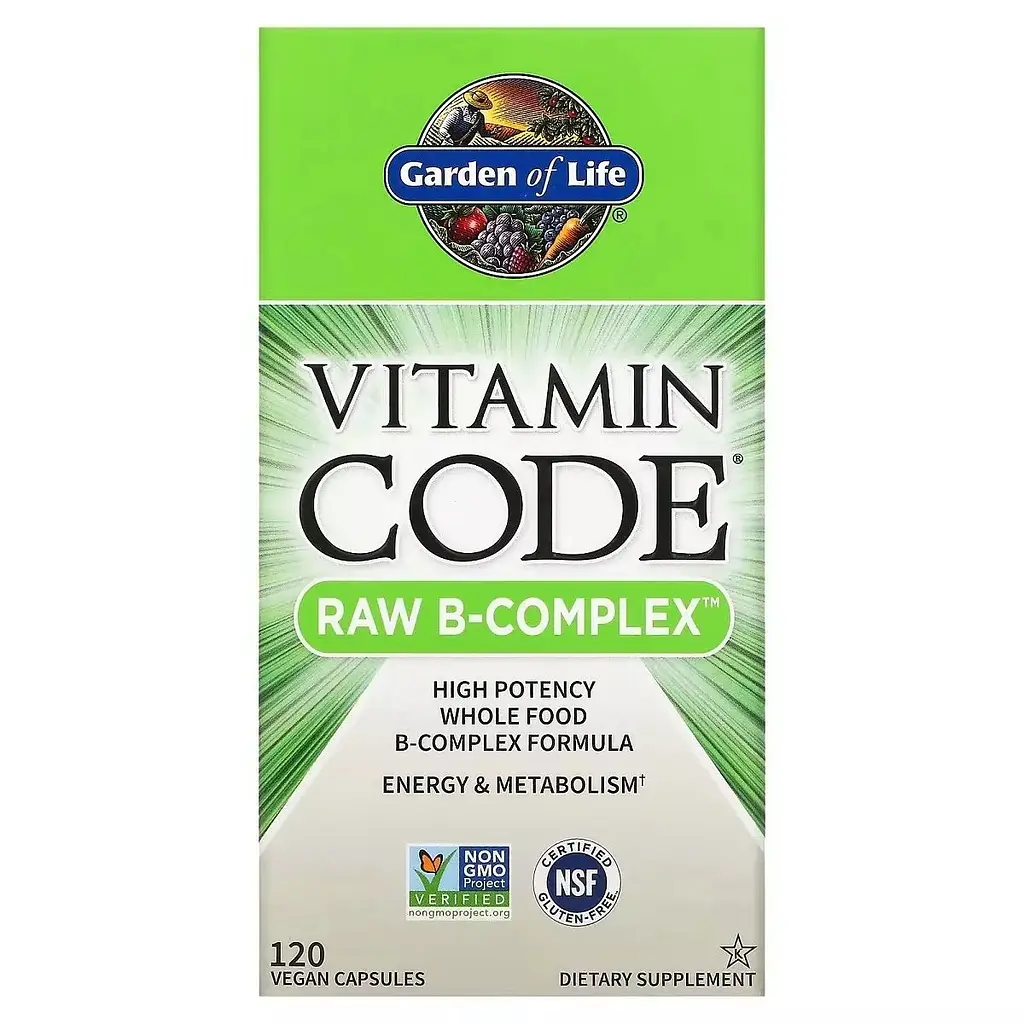 Сирі вітаміни В-комплекс Garden of Life RAW B-Complex 120 вегетаріанських капсул - фото 2