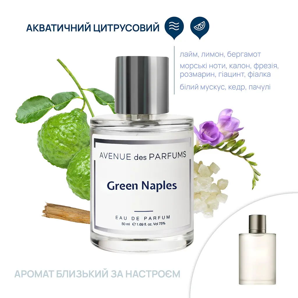 Парфюмерная вода Green Naples Avenue des Parfums 50 мл - фото 2