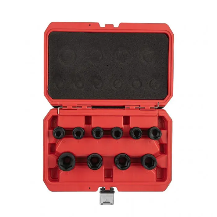 Набір ударних головок 1/2", 10 од., 10-24 мм, Cr-Mo, STORM INTERTOOL ET-8503 - фото 2