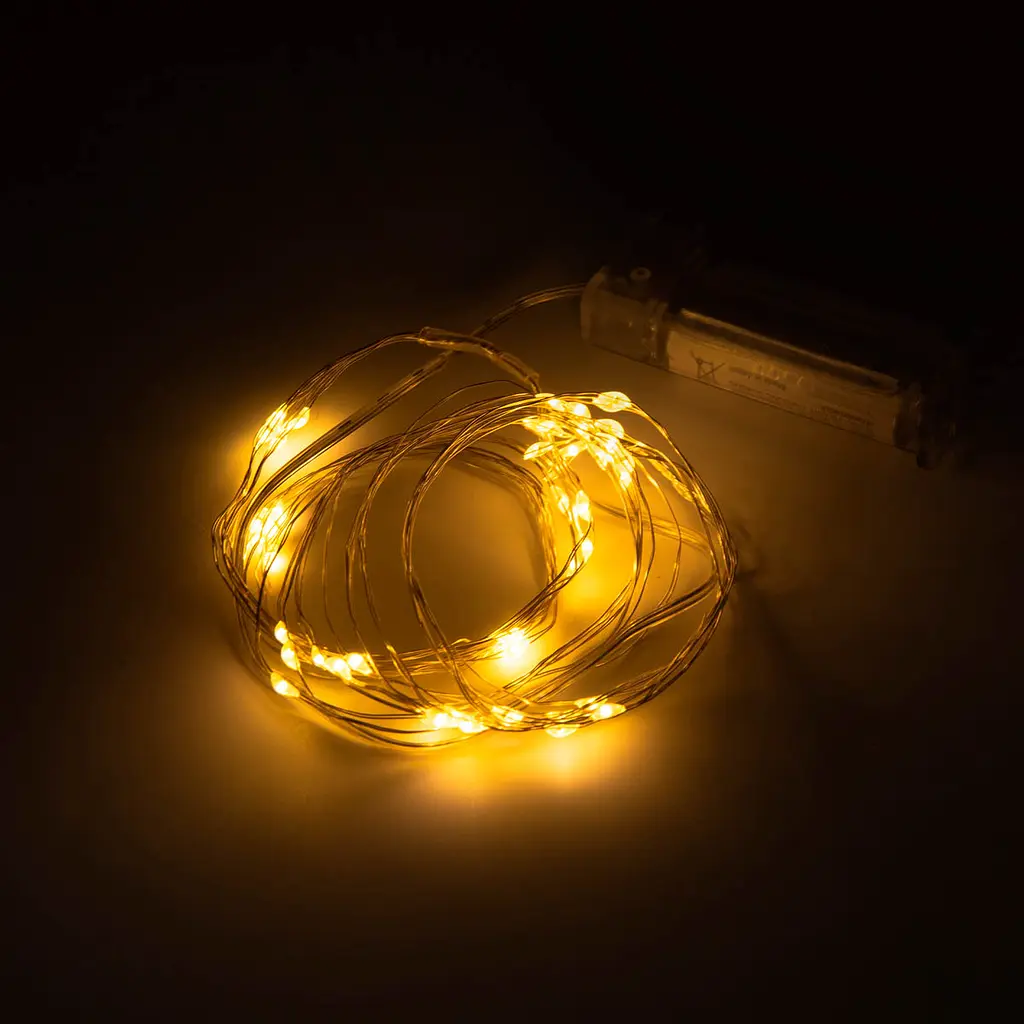 Електрогірлянда Yes! Fun нитка на мідному дроті 60 LED статична 6 м тепло-біла (975030) - фото 4